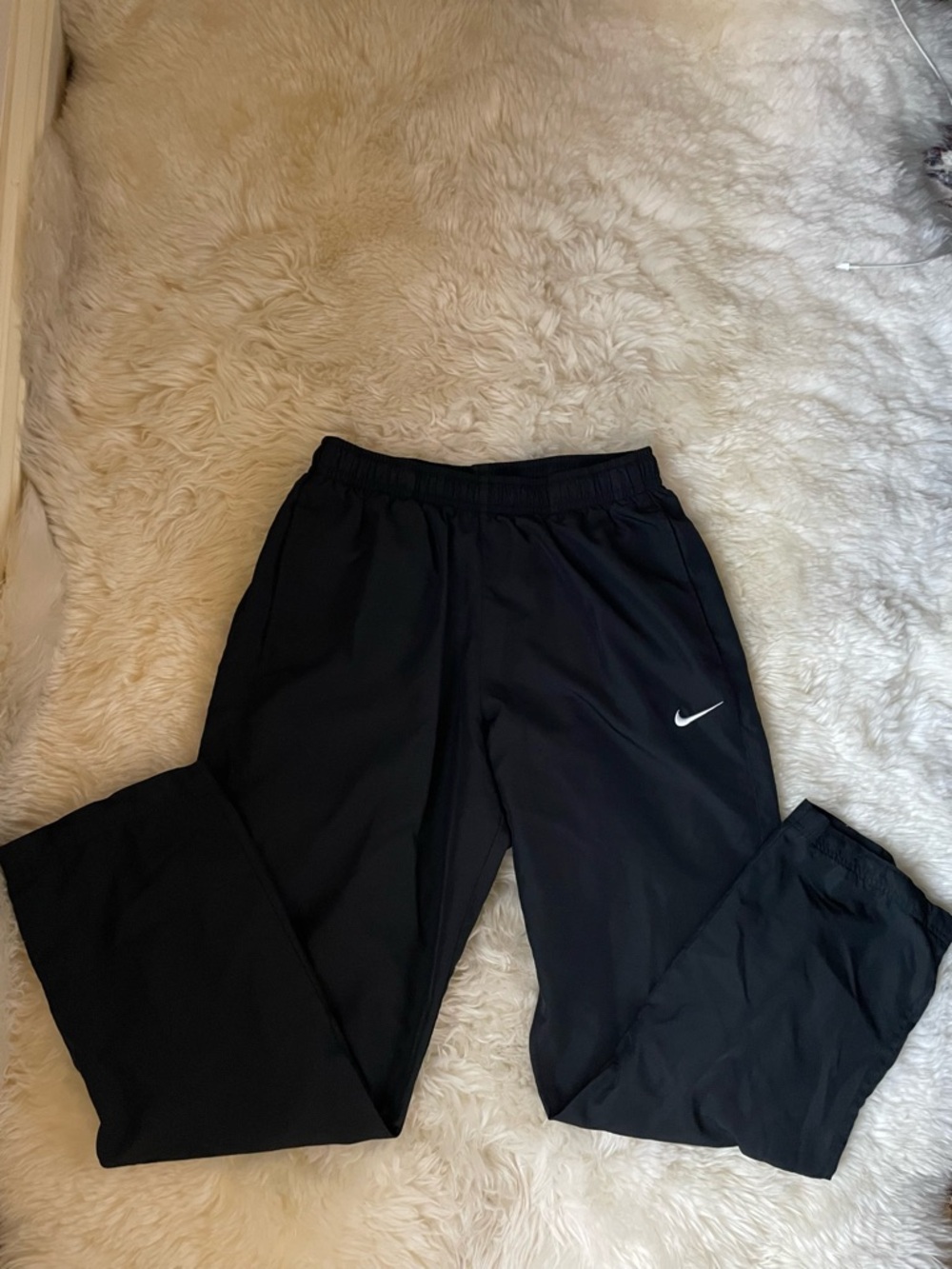 Vintage Nike dri-fit mid rise lined men’s  black sweatpants / track pants